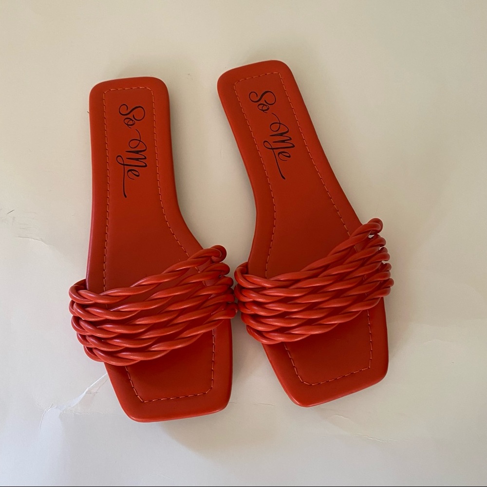 Orange Summer Sandals